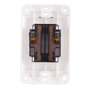 Ổ cắm đôi 2 chấu đế liền mã A20US2N MPE - Thiết bị điện Mai Linh Electric