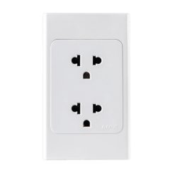 Ổ cắm đôi 3 chấu đế liền A20UES2N MPE - Thiết bị điện Mai Linh Electric