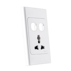 Ổ cắm đơn đa năng 16A và 2 lỗ mã A20USMXXN MPE - Thiết bị điện Mai Linh Electric