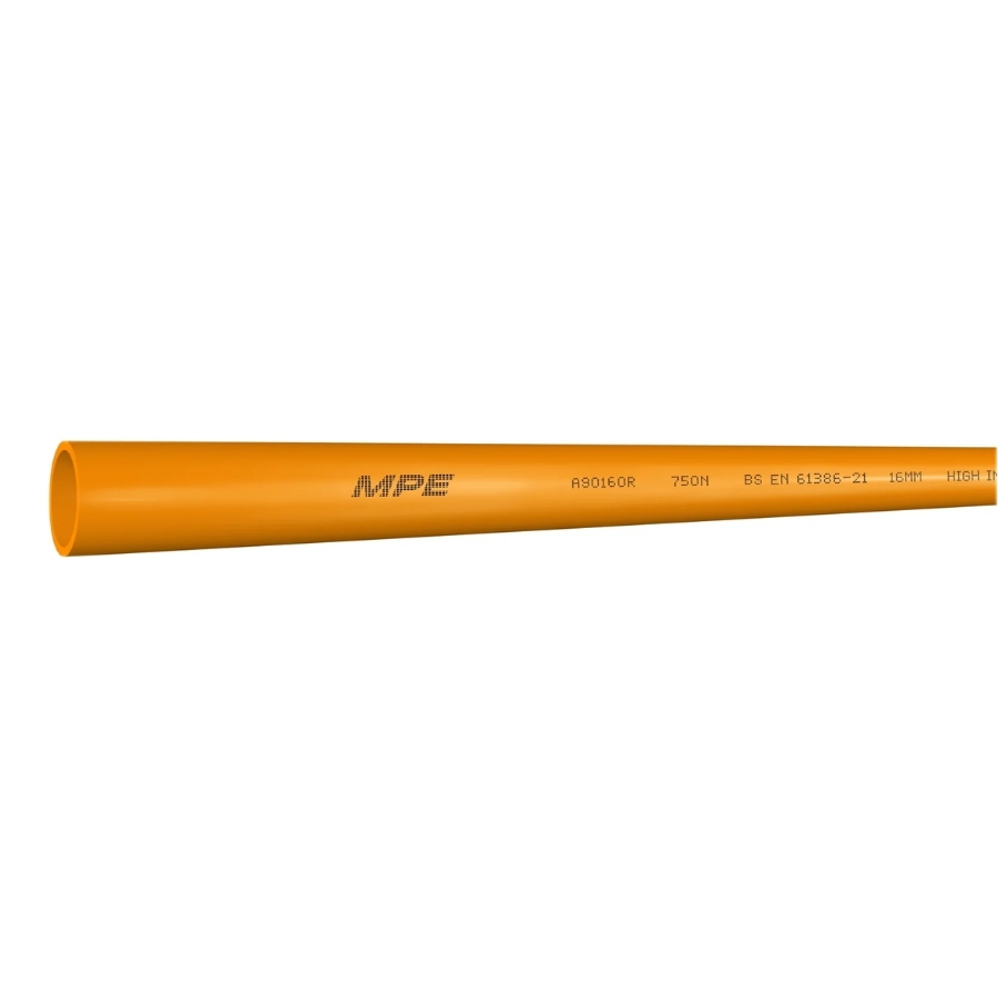 Ống luồn dây điện - Ống luồn cứng màu cam 750N Phi 16mm Dài 2920mm Mã A9016OR MPE - Thiết bị điện Mai Linh Electric