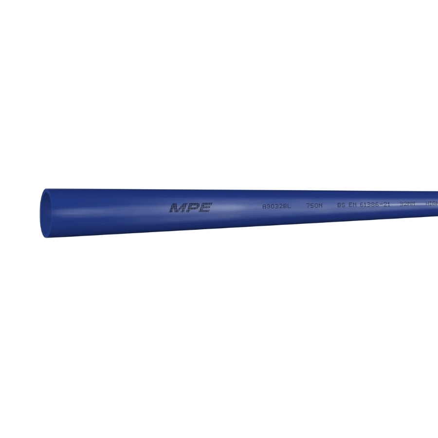 Ống luồn dây điện - Ống luồn cứng màu xanh dương 750N Phi 32mm Dài 2920mm Mã A9032BL MPE - Thiết bị điện Mai Linh Electric